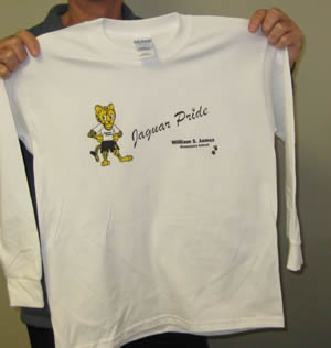 Long Sleeve Tee printed with Direct to Garment Printing from Sunshine Designs